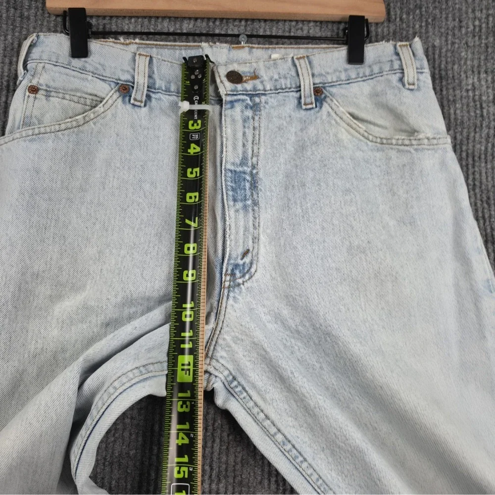 Levi's 550 Relaxed Fit Jeans Mens 34x32 Light Wash Orange Tab Vintage 90s Y2K